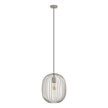 Kaabliga riputatav lühter OVELLA 1xE27/15W/230V, läbimõõt 34 cm, beež