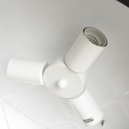 Kaabliga riputatav lühter REUS 3xE27/40W/230V, läbimõõt 47 cm, must