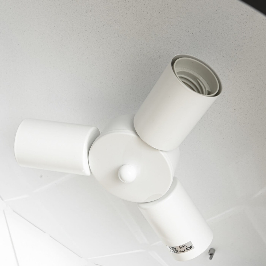 Kaabliga riputatav lühter REUS 3xE27/40W/230V, läbimõõt 47 cm, must