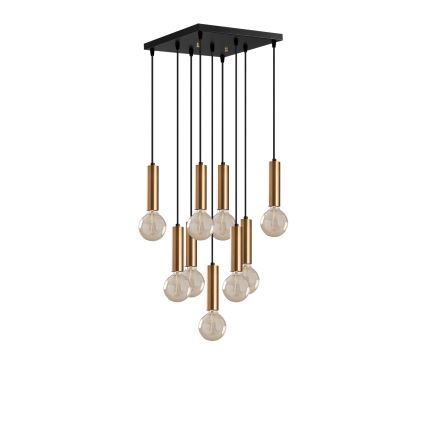Kaabliga riputatav lühter TEMPO 9xE27/40W/230V kuldne