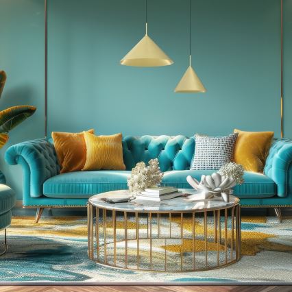 Kaabliga riputatav rippvalgusti CAPITAL 1x GX53/15W/230V Ø 32 cm kuldne