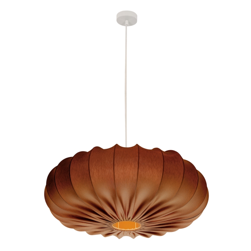 Kaabliga riputatud lühter CAFEE 1xE27/40W/230V, läbimõõt 66 cm, pruun