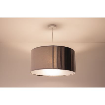 Kaablil ripplamp STRIPES 1xE27/60W/230V, läbimõõt 60 cm, hall