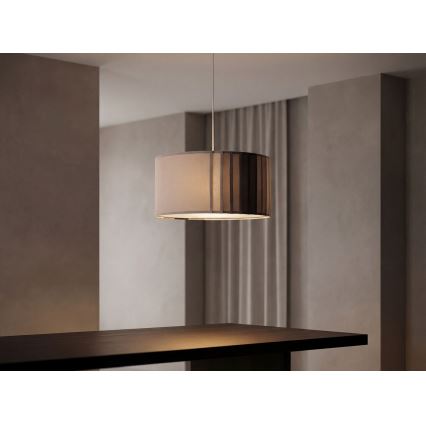 Kaablil ripplamp STRIPES 1xE27/60W/230V, läbimõõt 60 cm, hall
