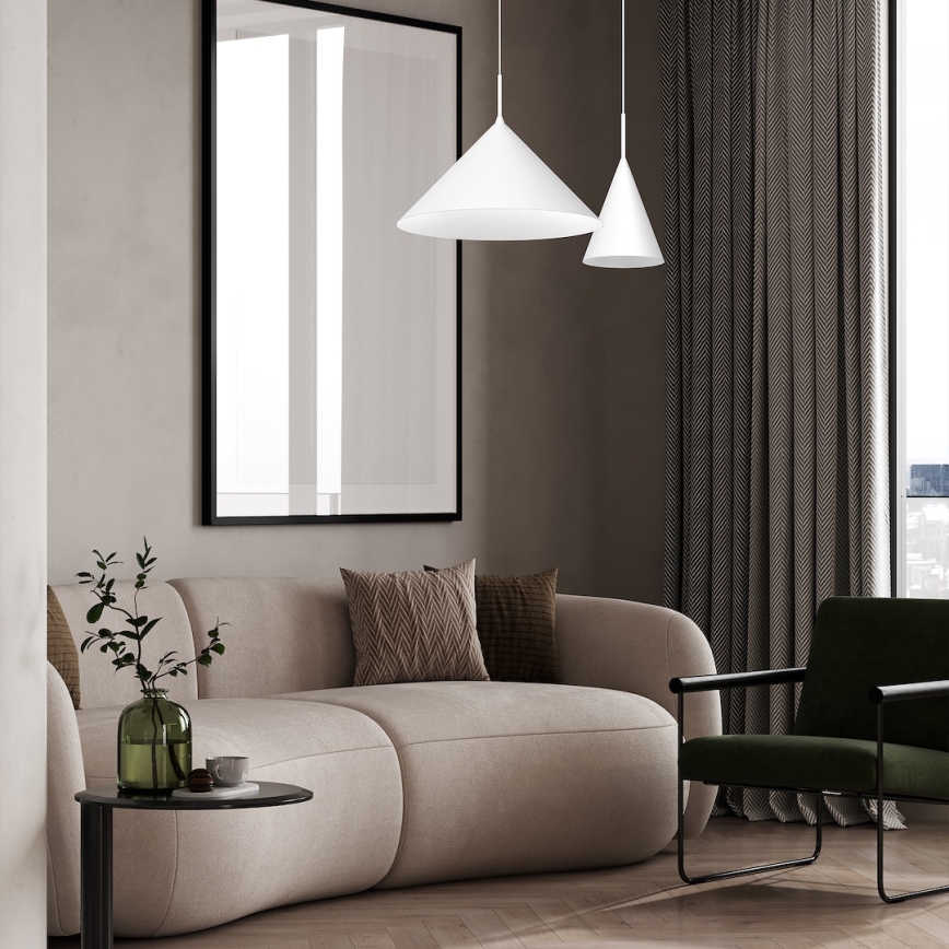 Kaablil rippuv lühter CAPITAL 1xGX53/15W/230V läbimõõt 17 cm valge