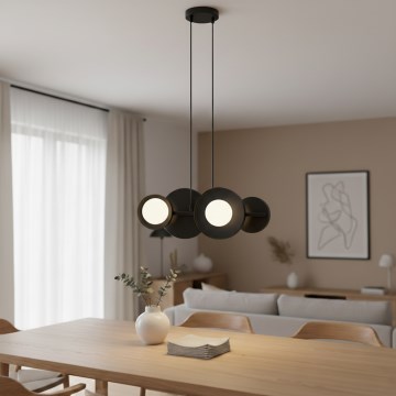 Kaablil rippuv lühter, mudel 4xG9/8W/230V, must