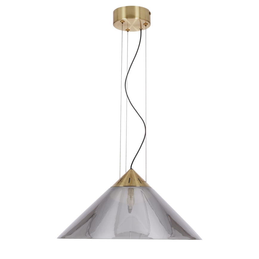 Kaablil rippuv lühter PRESTO 1xGX53/10W/230V Ø 42 cm kuldne/suitsuhall