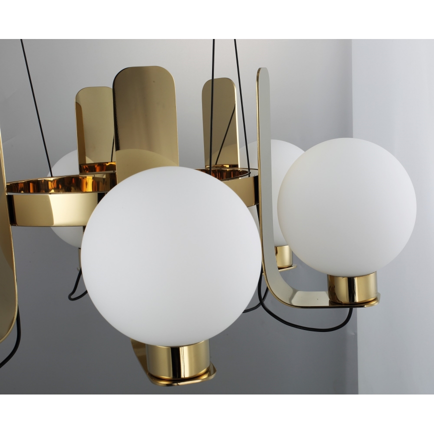 Kaablil riputatav lühter REGGIO 6xE27/40W/230V, kuldne