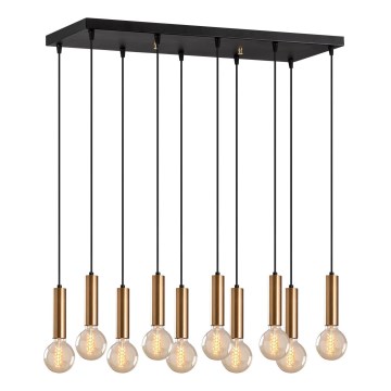 Kaablil riputatav lühter TEMPO 10xE27/40W/230V kuldne
