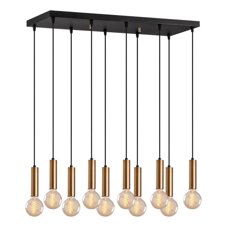 Kaablil riputatav lühter TEMPO 10xE27/40W/230V kuldne