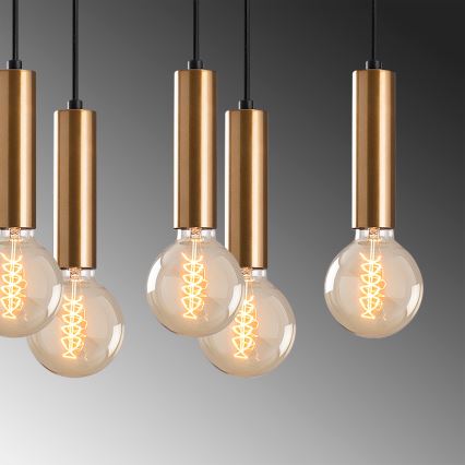Kaablil riputatav lühter TEMPO 10xE27/40W/230V kuldne