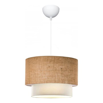 Kaas lamp AYD 1xE27/15W/230V beež/valge