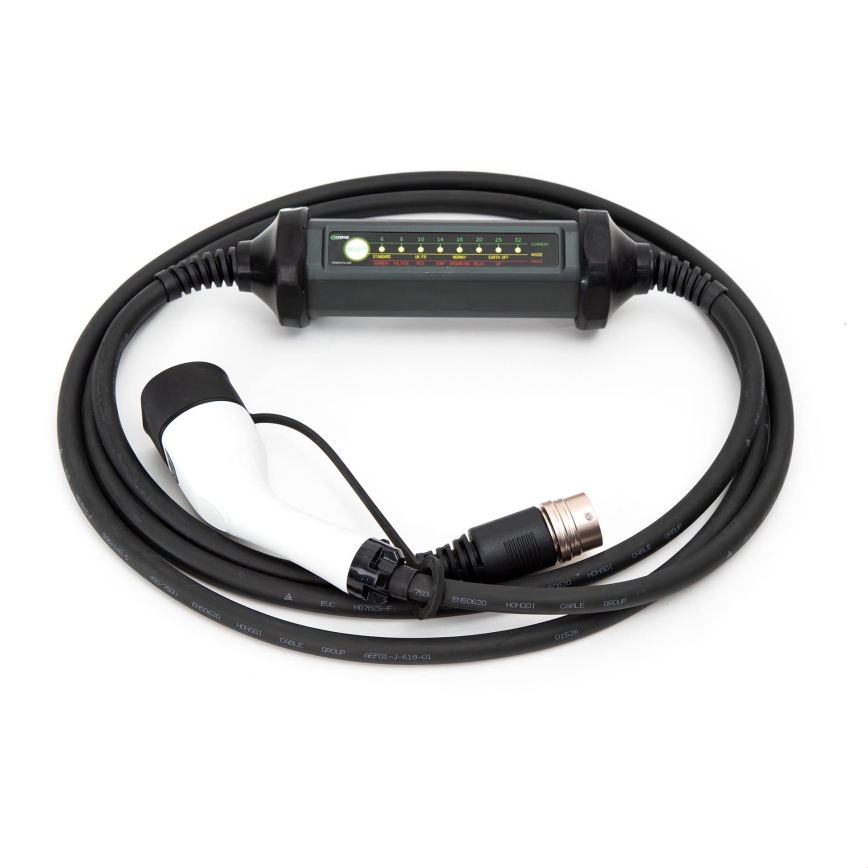 Kaasaskantav elektriautode laadija 4 Type 2 adapteriga 32A/480V 22kW 5m IP67