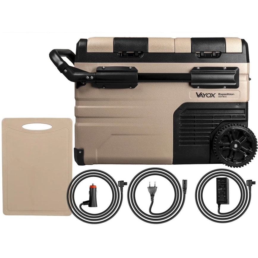 Kaasaskantav külmik autosse LCD ekraaniga 39 l 230V/12V/24V pruun