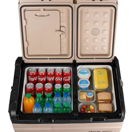 Kaasaskantav külmik autosse LCD ekraaniga 39 l 230V/12V/24V pruun