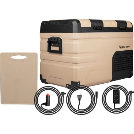 Kaasaskantav külmik autosse LCD ekraaniga 39 l 230V/12V/24V pruun