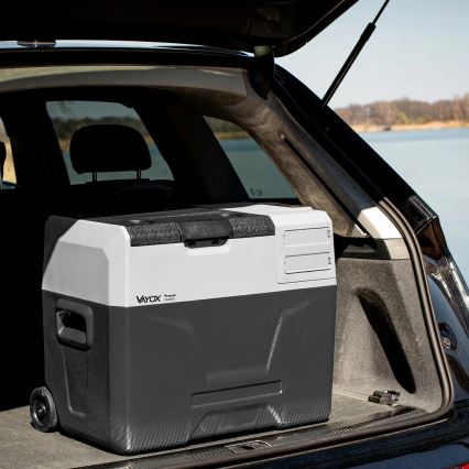 Kaasaskantav külmik autosse LCD ekraaniga 40 l 230V/12V/24V must