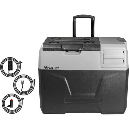Kaasaskantav külmik autosse LCD ekraaniga 40 l 230V/12V/24V must