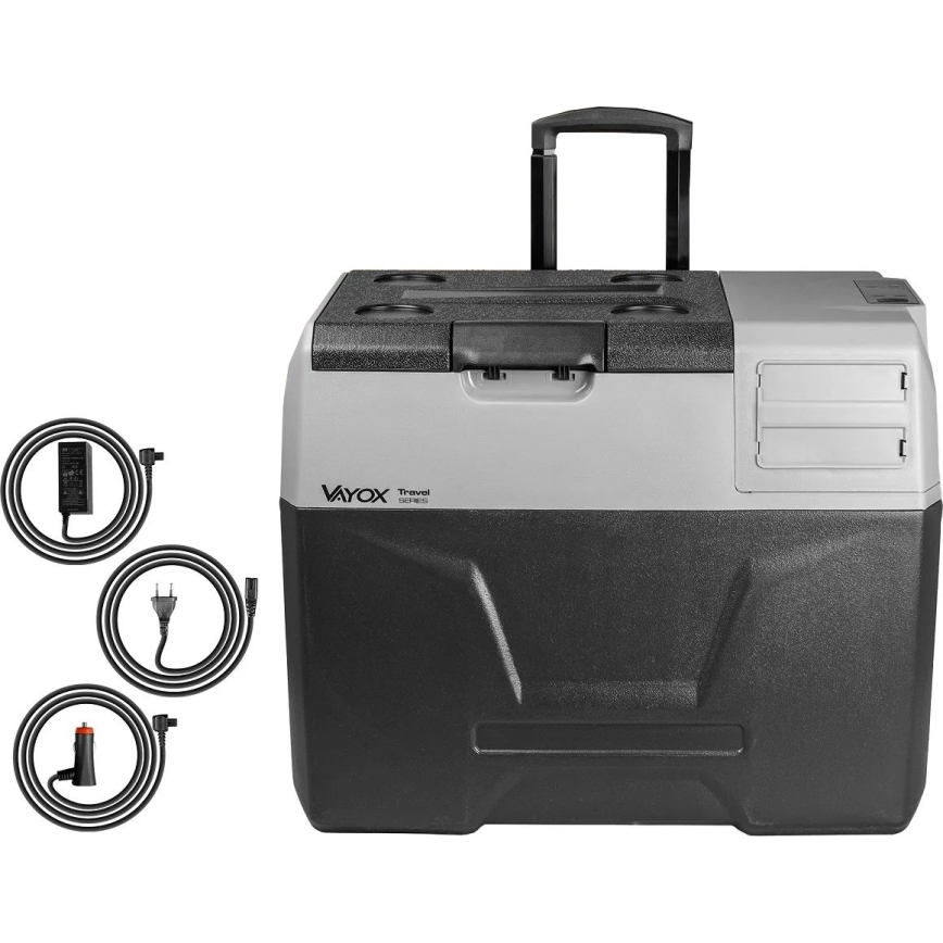 Kaasaskantav külmik autosse LCD ekraaniga 40 l 230V/12V/24V must