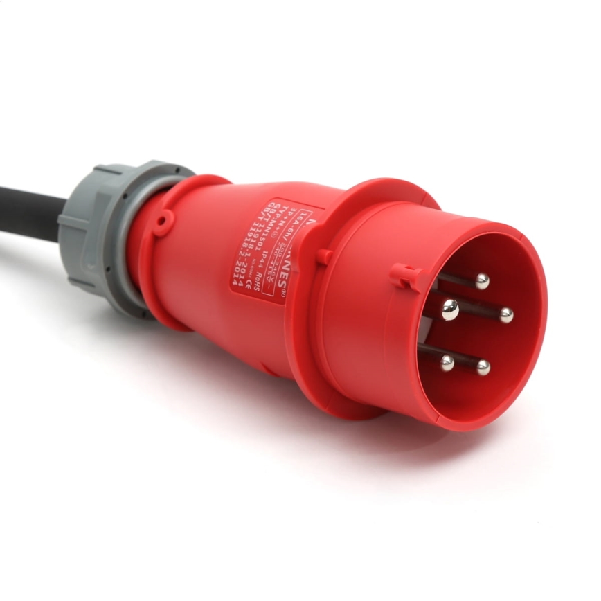 Portatiivne laadimisjaam elektriautodele (EV/PHEV) — AC Type 2, 32 A/400 V, 22 kW, IP55, 5 m + 230 V 3,7 kW adapter + kandekott