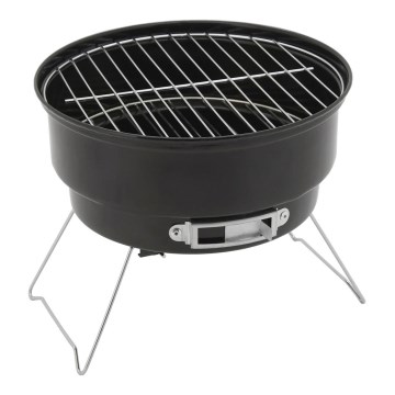 Kaasaskantav söegrill, must