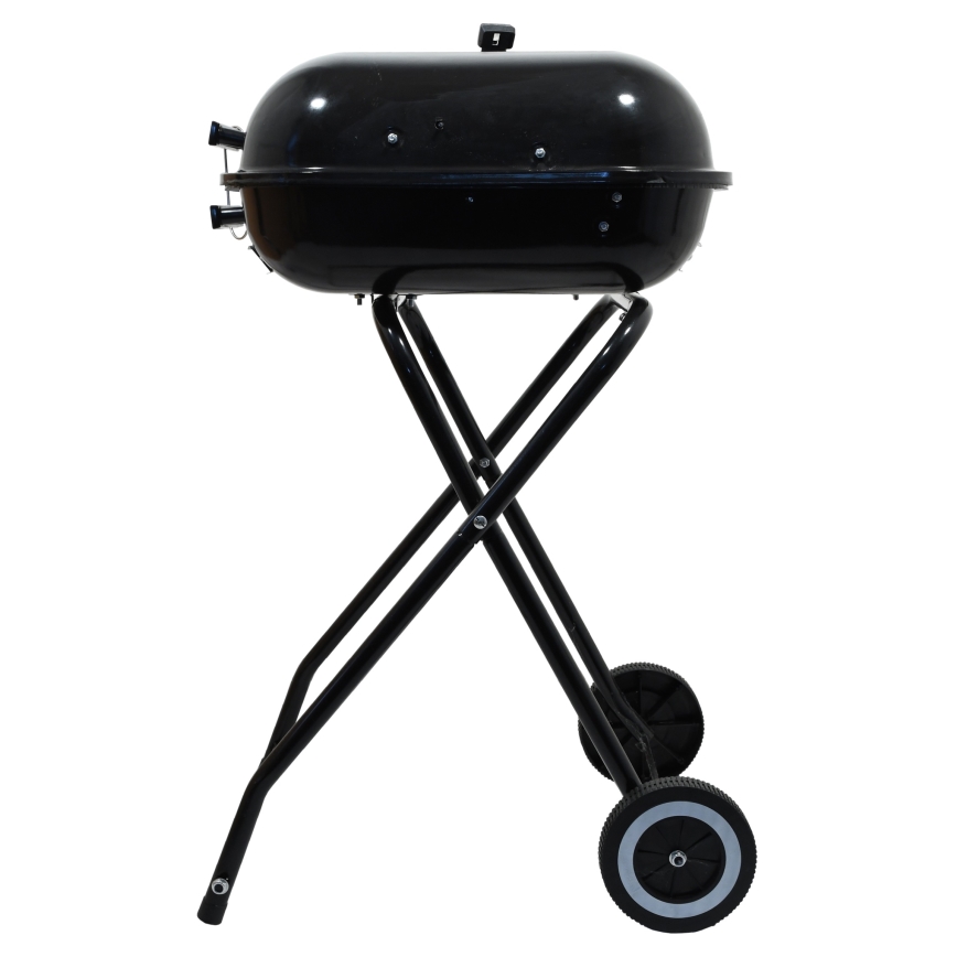 Kaasaskantav söegrill, must