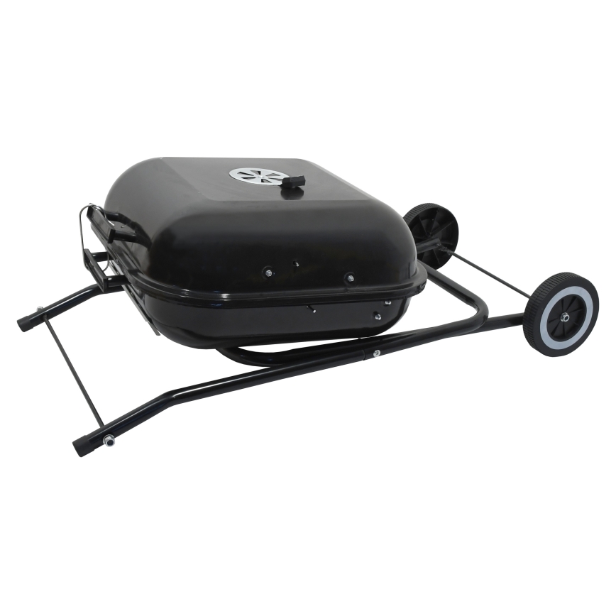 Kaasaskantav söegrill, must