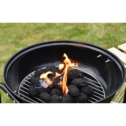Kaasaskantav söegrill must/puit