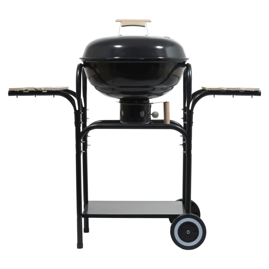 Kaasaskantav söegrill must/puit