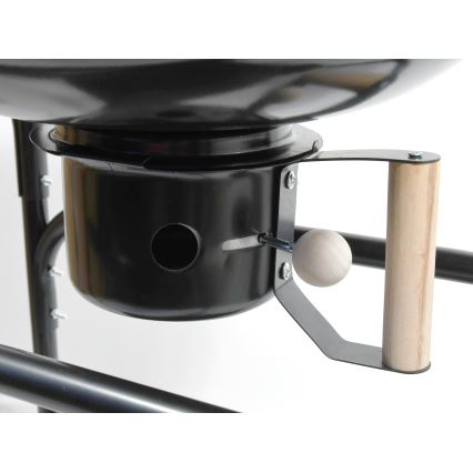 Kaasaskantav söegrill must/puit