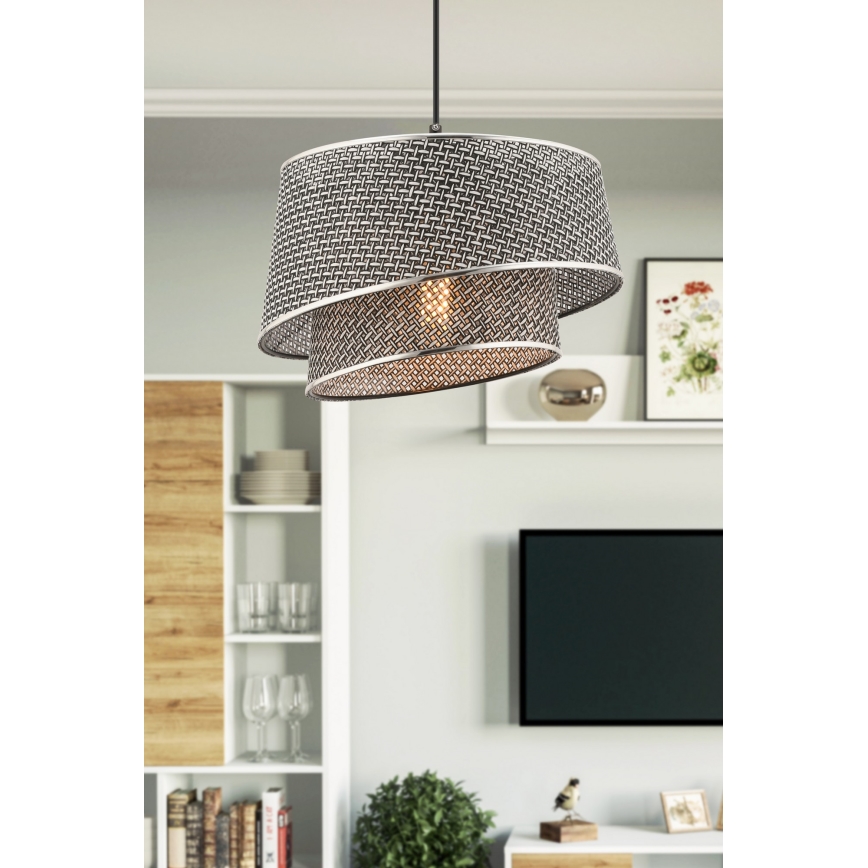 Kaaselamp BARETTE 1xE27/60W/230V hall/lihviv chrom