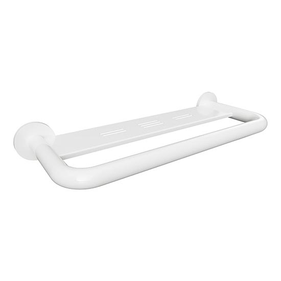 Käepide riiuliga 58x8 cm valge