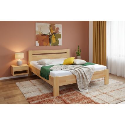 Kahe inimese voodi massiivpuust AMARA 180x200 cm pöök