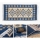 Kahepoolne idamaine vaip KILIM 80x150 cm sinine/beež