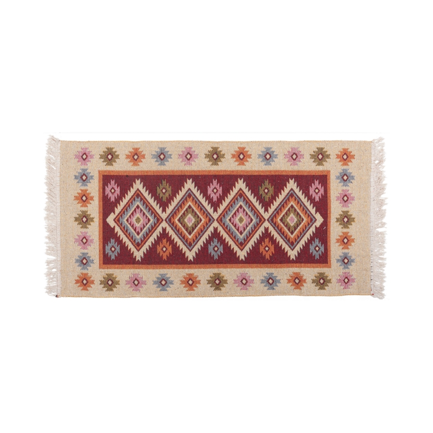 Kahepoolne orientaalne vaip KILIM 80x150 cm punane/beež