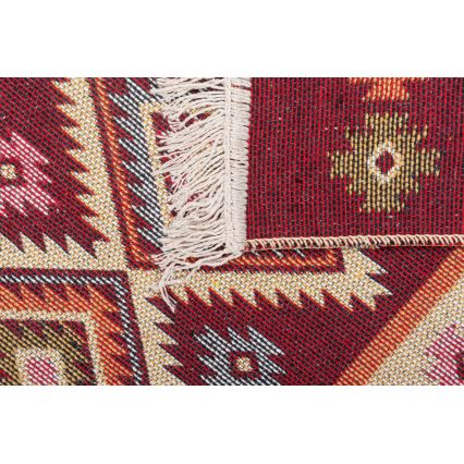 Kahepoolne orientaalne vaip KILIM 80x150 cm punane/beež
