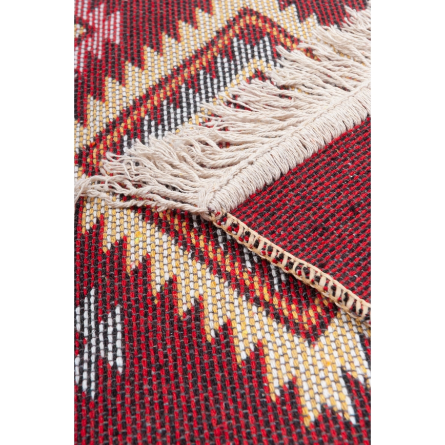Kahepoolne orientaalne vaip KILIM 80x150 cm punane/beež