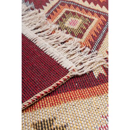 Kahepoolne orientaalne vaip KILIM 80x150 cm punane/beež