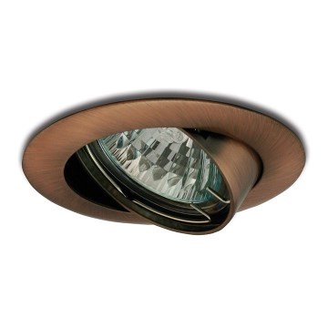 Kallutatav süvistatav valgusti 1xGU5,3/50W/12V vask