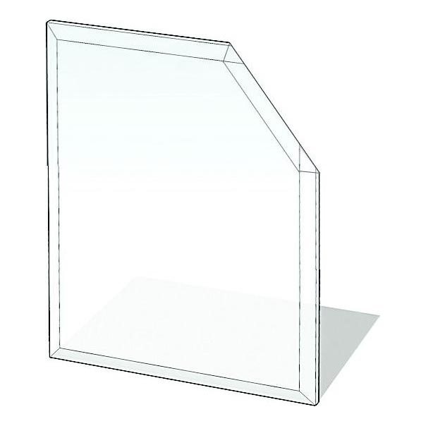 Kamina alune klaas 1100x1100x8 mm nurgeline ristkülik