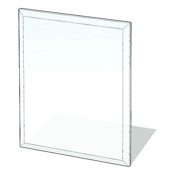 Kamina alune klaas 1200x1000x8 mm ristkülik