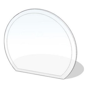 Kamina alune klaas 1200x1050x8 mm poolring