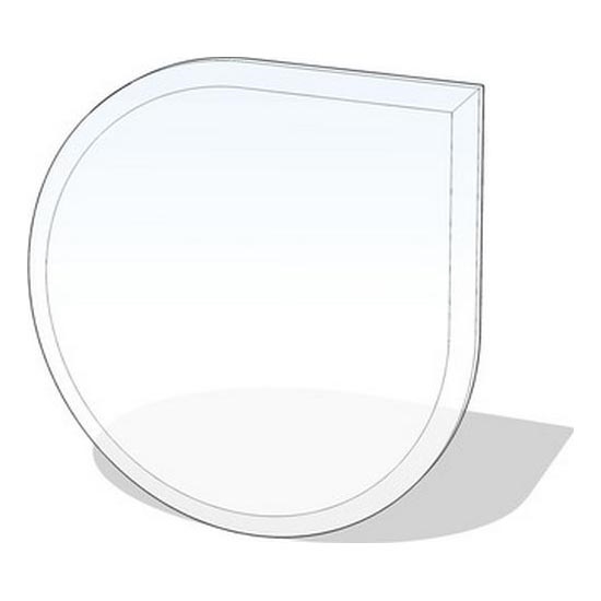 Kamina alune klaas 1250x1250x8 mm pisar