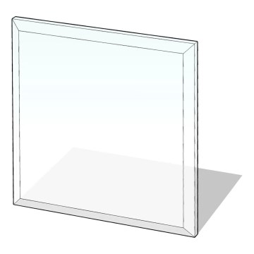 Kamina alune klaas 800x800x8 mm ruut