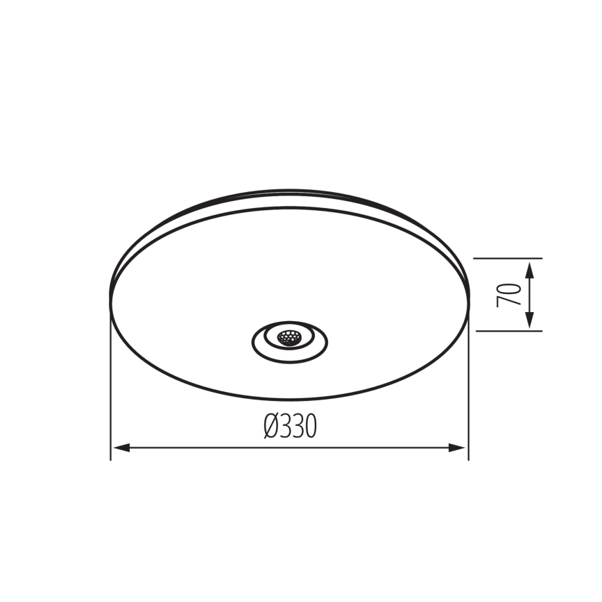 LED laelamp liikumis- ja hämaruseanduriga FOGLER LED/17W/230V, läbimõõt 33 cm