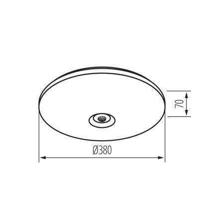 LED laelamp FOGLER LED/24W/230V koos liikumis- ja hämarussensoriga, läbimõõt 38 cm