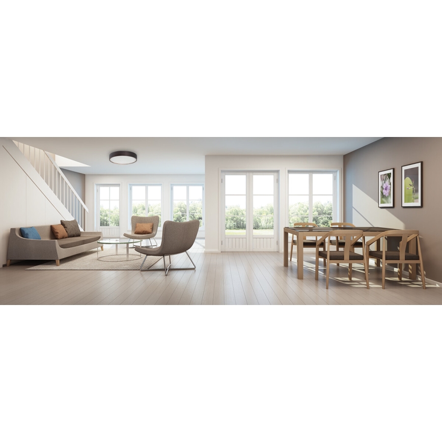 Laevalgusti JASMIN 3xE27/20W/230V mänd ø 47,5 cm Must vengepuu