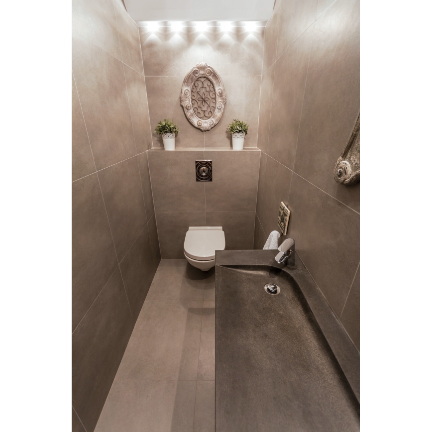 LED Süvistatav välivalgusti IMBER LED/1W/12V 6500K d. 3 cm 30 lm IP65 must