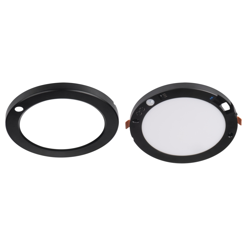 LED Lae-/süvistatav valgusti liikumisanduriga 2in1 ERGA LED/17W/230V 3000/4000/6500K must