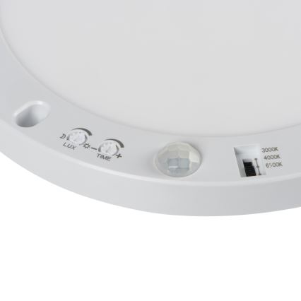 LED Lae-/süvistatav valgusti liikumisanduriga 2in1 ERGA LED/17W/230V 3000/4000/6500K valge